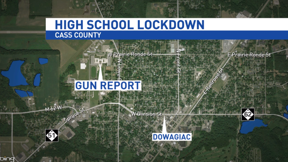 Lockdown at Dowagiac Union High School called off when no weapon found