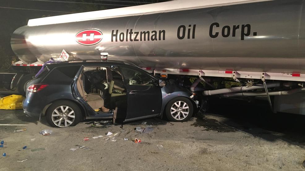 Officials Tanker truck carrying fuel crashes with car on major Va