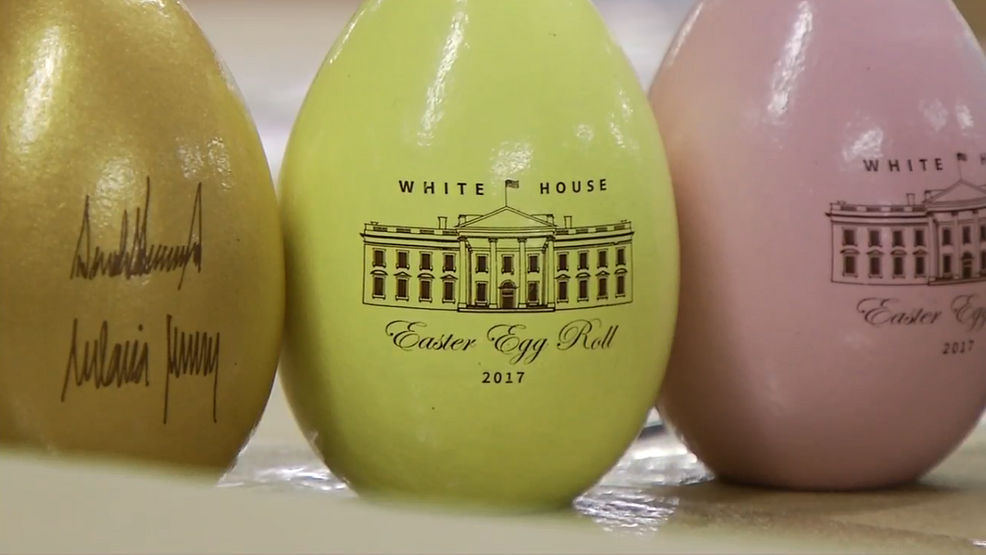 White House Easter eggs made in Buckfield WGME