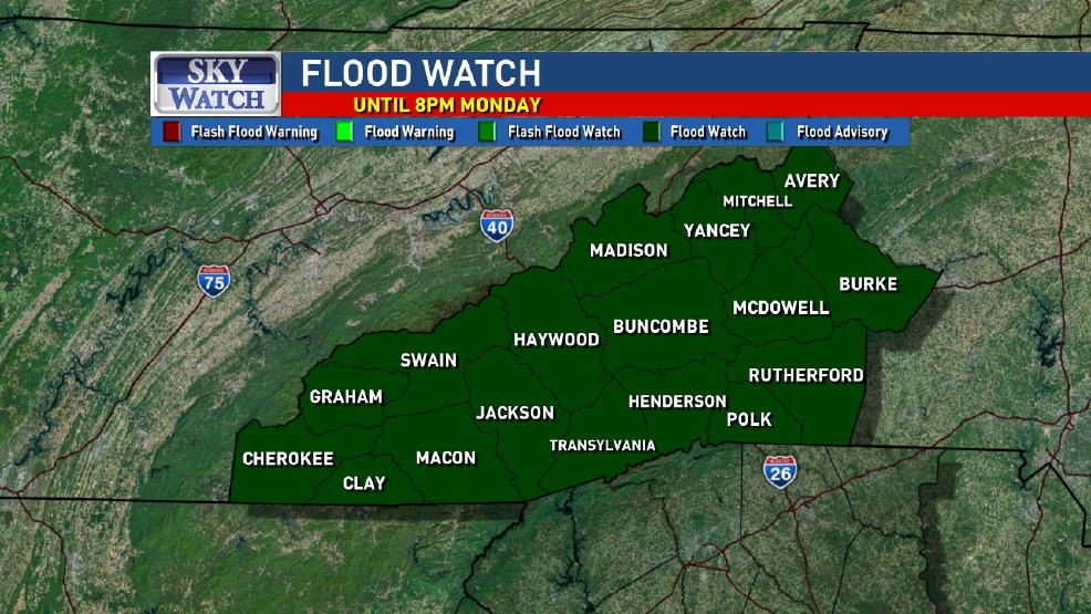 Rain brings flooding concerns to all of western N.C. WLOS