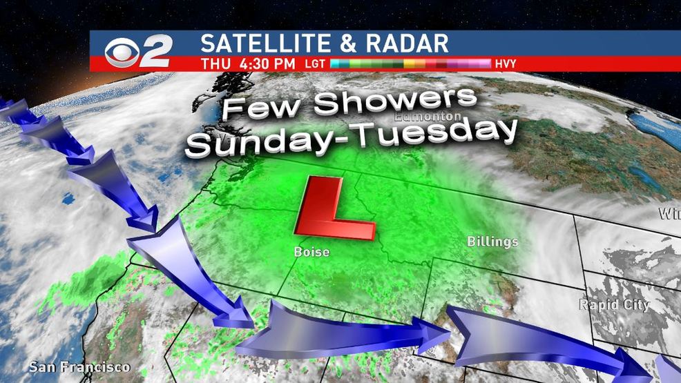 More showers followed by warm temperatures KBOI