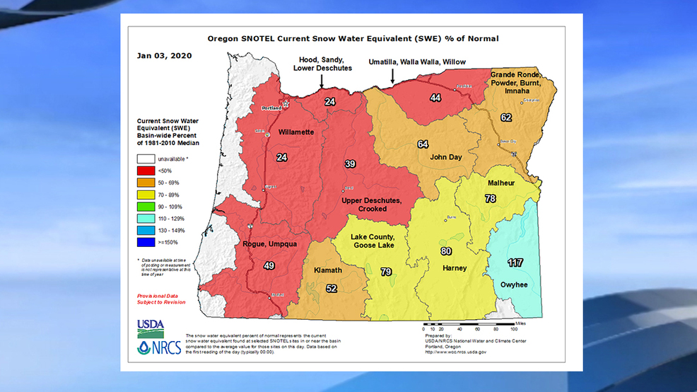 Meager winter snowfall could spell tough summer for Oregon agriculture - KPIC News