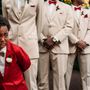 6-year-old boy breaks down into tears watching his mom walk down the aisle