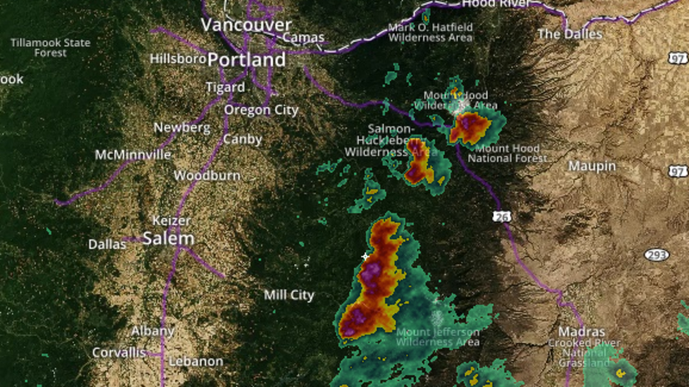 Storm Packing Hail, Lightning, Heavy Rain Headed Through Portland Metro ...