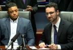 Pastor Jordan Brown, shown here with his attorney in April, now says Whole Foods "did nothing wrong," announcing Monday he is dropping his lawsuit over the slur allegedly written on the cake at the company's flagship store. The company announced Monday it is dropping its counter suit against Brown as well. (Photo: KEYE TV) jordan brown lawsuit-vo .transfer_frame_492.png