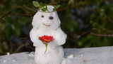 Your photos: It doesn't take much snow to make a snowman! 
