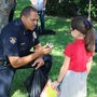 RRPD Chief surprises girl who offered her allowance after Officer Whites' funeral  