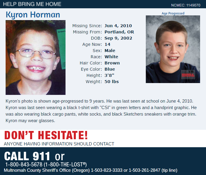 Bring Them All Home: Oregon's Missing Children | KVAL