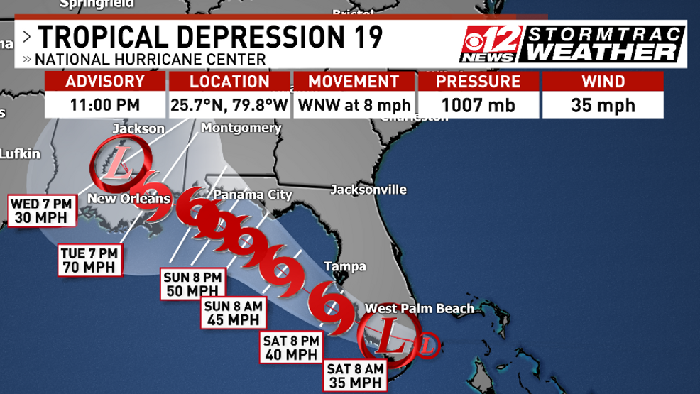 Palm Beach County now under Tropical Storm Watch WPEC