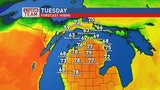 Sunny, warm day on Tuesday 