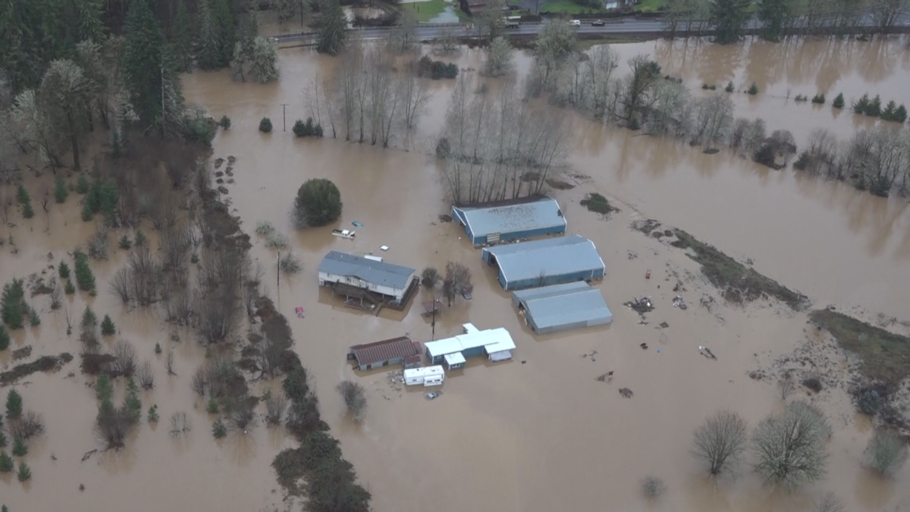 Aerial photos Flooding, landslides in NW Oregon KATU