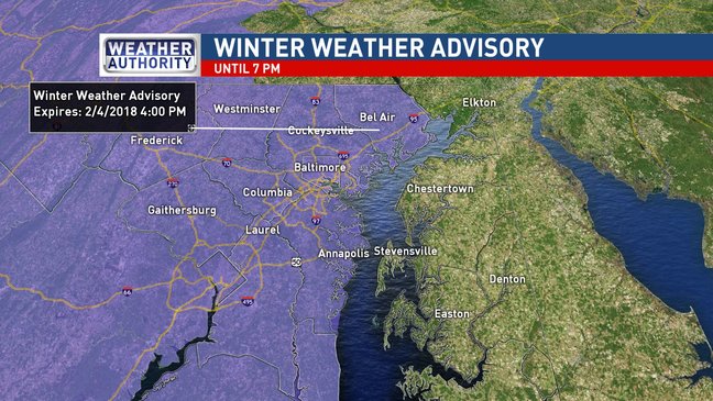 WINTER WEATHER ADVISORY: Snow, sleet and freezing weather on Sunday 