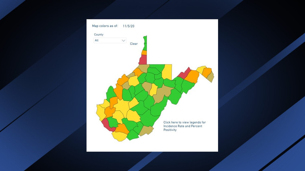 Three counties Marshall, Mingo and Mineral now in red on W.Va