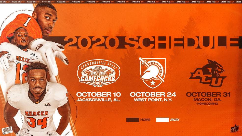 Mercer University announces revised 2020 fall football schedule | WGXA
