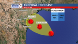 Tropical threat to the Valley showing clearer course