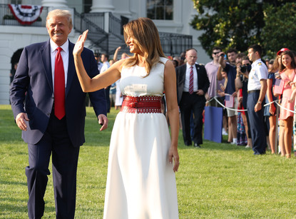 melania fourth of july dress